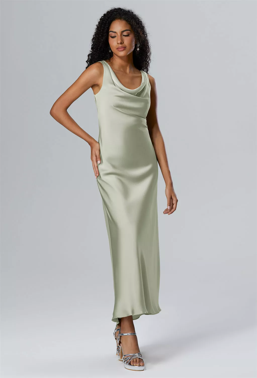 AW Ottilie Sage Green  Wedding Guest Dresses
